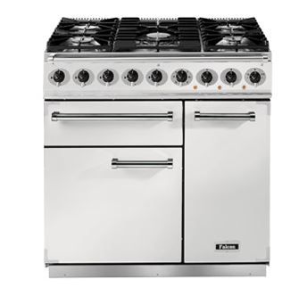 Falcon F900DXDF - Fornuis - 90 cm - Wit