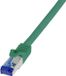 Logilink C6A075S RJ45 CAT 6A S/FTP 5.00 m Groen