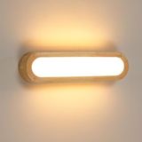 Comely 18W LED-Wandlamp voor Binnen, Moderne Wandlamp van Hout, Warm Wit 3000K, LED-Wandverlichting voor Slaapkamer, Woonkamer, Trappenhuis, Gang