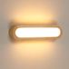 Comely 18W LED-Wandlamp voor Binnen, Moderne Wandlamp van Hout, Warm Wit 3000K, LED-Wandverlichting voor Slaapkamer, Woonkamer, Trappenhuis, Gang