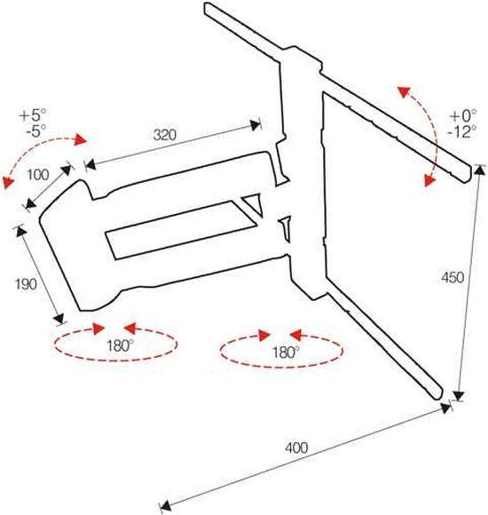 ITB OMB ITB OM06167 TV-bevestiging 139,7 cm (55") Zwart