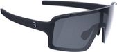 BBB Cycling Chester Narrow Lunettes de vélo Hommes et Femmes - Lunettes de sport Pour Visage Étroit - Lunettes de cyclisme Avec Grande Lentille - Jambes en caoutchouc - Noir mat Smoke - BSG-73