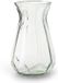 Jodeco Vase - Modèle élégant - verre clair/transparent - H18 x D11,5 cm