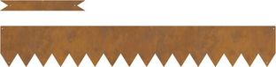 vidaXL Bordure de pelouse 50 pièces 100 x 0,05 x 15 cm Cortenstaal