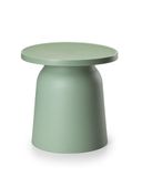 HowHomely Table basse ronde - 47 x 46 cm - Vert