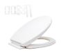 Requisite Needs Soft Close Toilet Seat, Toilet Seat met Quick Release voor Gemakkelijk Schoon, Eenvoudige Top Fixing, Standaard Toilet Stoelen Wit met Verstelbare Scharnieren.