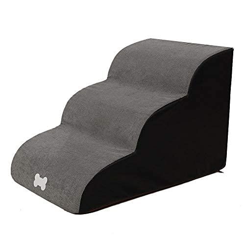 Trappen voor huisdieren - hondentrap - 3 stappen voor kleine honden en katten - draagbare wasbare afneembare ladder vloerbedekking trap slaapbank voor honden katten