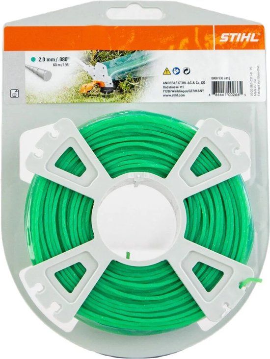 Stihl Maaidraad Rond Groen Ø 2,0 MM X 60 M