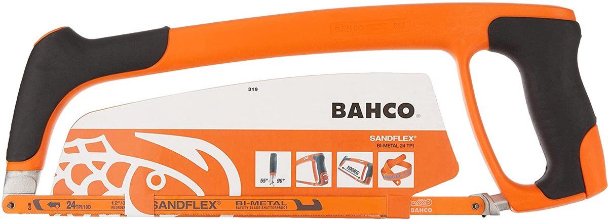 Bahco Sandflex metaalzaagboog - 300 mm - ergonomisch handvat - bimetaal 24Z/inch