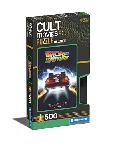 Clementoni Movies-Back To The Future-500 Made in Italy, 500 stukjes beroemde cult-puzzel, film plezier voor volwassenen, meerkleurig, medium, 35110