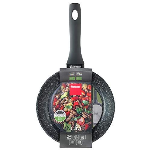 Metaltex NATIVA - Koekenpan - 22 cm - Zwart