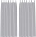 vidaXL - Voile Gordijn - 2 stuks - Donkergrijs - 245 x 140 cm - Polyester
