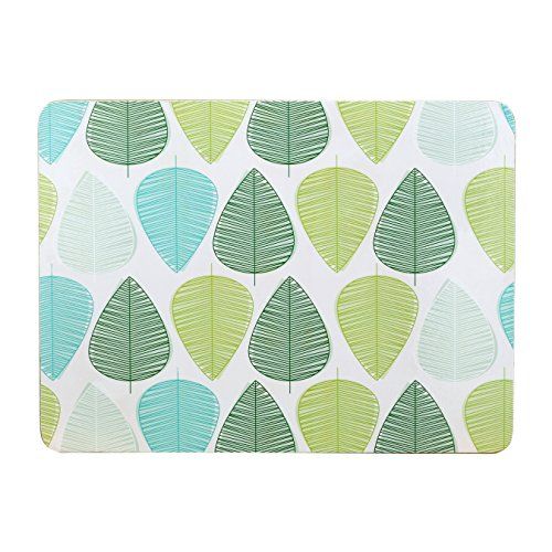Premier Housewares Leaf Placemats - Set of 4 - Green