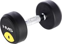 HMS HG PRO Serie - Rubber Dumbbell - 8kg - Zwart
