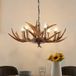 Lindby - hanglamp - 6lichts - Polyester, staal - H: 30 cm - E14 - bruin