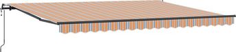 vidaXL Elektrische Zonneluifel Oranje 450 x 350 cm Polyester