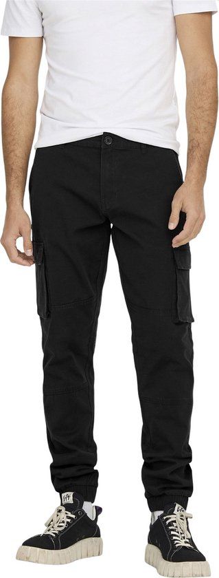 ONLY & SONS Cam Stage Cargo Broek Heren - Zwart - Maat W30/L34