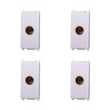 Elektronova Vimar Plana 2251 Directe tv-stopcontact vrouwelijk wit compatibel met Vimar Plana Kit 4 stuks
