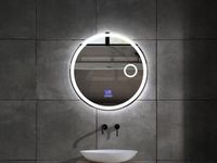 Mawialux LED Spiegel - 80cm - Rond - Verwarming - Digitale Klok - Bluetooth - Roxy