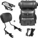 AW Sissy Bar + LX Sac arrière pour Chopper / Custombikes Touring 14-25 Porte-bagages Bk