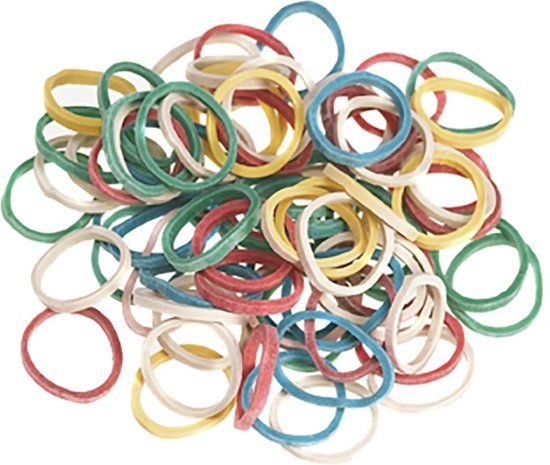 Sibel - Elastiekjes Gekleurd - 500 Stuks - Diameter 15 mm
