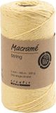 Creativ Company CC Macramé Cord, 198 m, 2 mm, Light Yellow