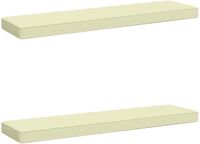 vidaXL - 2-delige Bankkussens VUGHT - 100% Polyester - Crèmekleurig