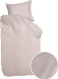 Ambiante Cotton Uni Dekbedovertrek - Off-white Effen Satijn - 140 x 200/220 cm