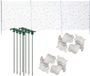 Jja Jja Paravent de camping 3 x 1,2 m - Blanc
