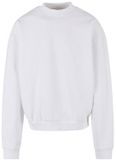 Build Your Brand Ultra Heavy Crewneck Sweater White Maat M