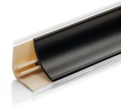 KORNER DQ-PP 3 m HOEKLIJST - Mat Zwart - 13 x 13 mm - PVC