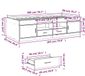 vidaXL Slaapbank met lades zonder matras 90x200 cm Sonoma eikenkleurig
