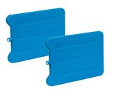 BranQ - Home essential Set van 2 koelinzetstukken voor toeristische koelkasten van 185 ml voor de lunch, koeler en koeler, gemaakt van hoogwaardig kunststof, BPA-vrij, blauw, 166 x 111 x 10 mm