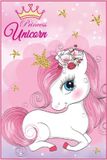 4KidsOnly Unicorn Vloerkleed Multi Colour Polyester 80x120 cm