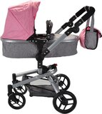 Bandits & Angels Modern Angel 2in1 poppenwagen - lichtroze