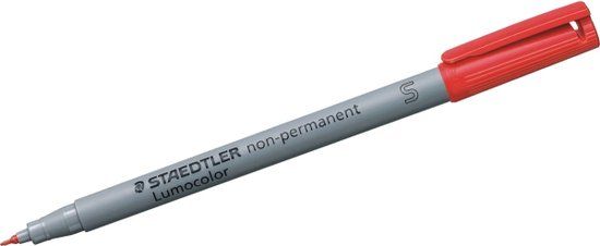 STAEDTLER Lumocolor 311-2 Permanentmarker Rood Kogelpunt