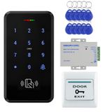OEM Toegangscontrolesysteem met touchscreen-toetsenbord, 12V, 10 RFID-sleutelhangers, 3000 gebruikers