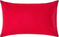 Homescapes Taie d'oreiller 50x75 cm - Rouge - 100% Coton Égyptien - 200 TC