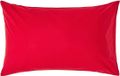 Homescapes Taie d'oreiller 50x75 cm - Rouge - 100% Coton Égyptien - 200 TC