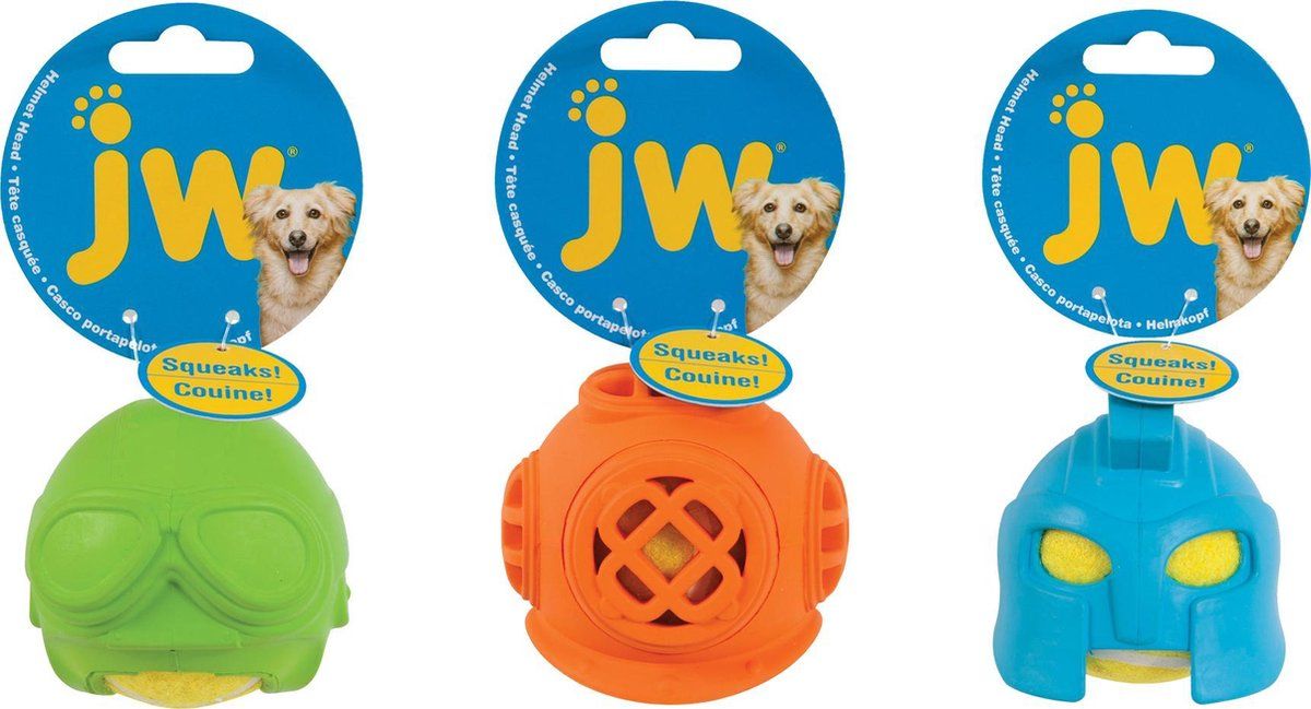 JW Helmet Heads Aviator 7cm - Groen - Rubber