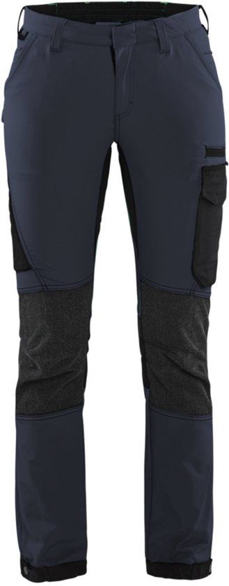 Blåkläder Dames Service werkbroek 4-weg stretch 7122-1645 - Donker marineblauw/Zwart - C44