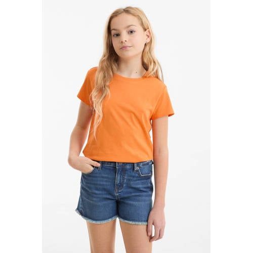 Anytime basic T-shirt oranje