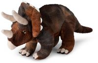 WWF Triceratops knuffel dinosaurus bruin-beige 23cm