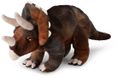 WWF Triceratops knuffel dinosaurus bruin-beige 23cm
