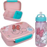 4KidsOnly Undercover Minnie Mouse Lunchset - Lunchbox - Drinkfles - Roze - Lunchbox Kinderen