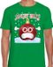 Bellatio Decorations Angry Balls Fout Kerst shirt / t-shirt - Groen - Heren - Maat S