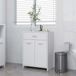 Maison Exclusive - Armoire de salle de bain, blanc, 60x33x80 cm, en panneaux de fibres de bois