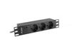 Lanberg PDU-03F-0200-BK energiedistributie 1U Zwart
