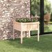 vidaXL Plantenbak Natuur 70 x 70 x 70 cm Massief grenenhout