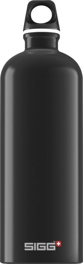 SIGG Traveller 1.0L Black - Aluminium Drinkfles - 1 Liter